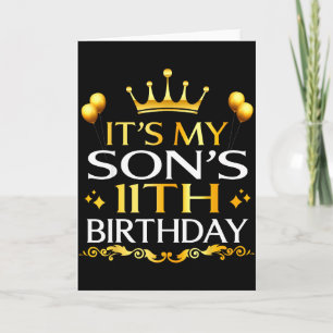 Het is de 11e verjaardag van mijn zoon Gefelicitee Kaart
