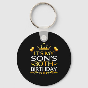 Het is de 30e verjaardag van mijn zoon Gefelicitee Sleutelhanger