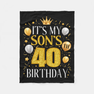 Het is de 40e verjaardag van mijn zoon Cadeaus 40- Fleece Deken