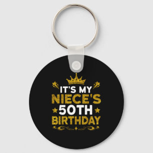 Het is de 50e verjaardag van mijn nicht Gefelicite Sleutelhanger