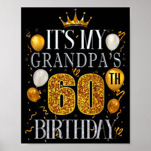 Het is de 60e verjaardag van mijn opa Gefeliciteer Poster