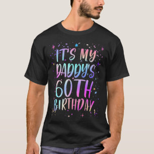 Het is de 60e verjaardag van mijn papa Kleurrijke T-shirt