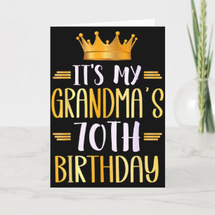 Het is de 70e verjaardag van mijn oma Gefeliciteer Kaart