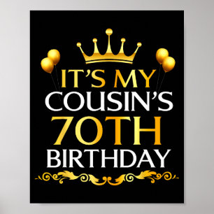 Het is de 70ste verjaardag van mijn neef Gefelicit Poster