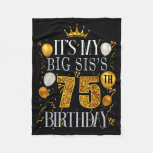 Het is de 75ste verjaardag van mijn grote zus Gefe Fleece Deken