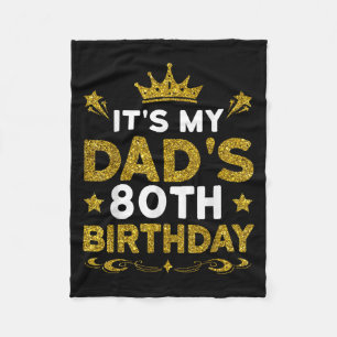 Het is de 80ste verjaardag van mijn vader Gefelici Fleece Deken