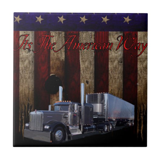 Het is de Amerikaanse manier Tegeltje (Voorkant)