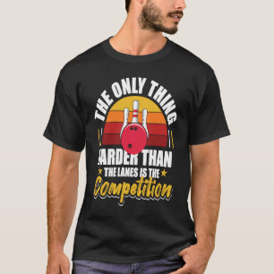 Het is de compet om alleen maar iets harder te mak t-shirt