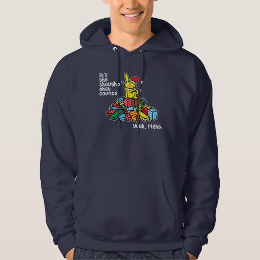 Het is de gedachte die telt hoodie (Voorkant)