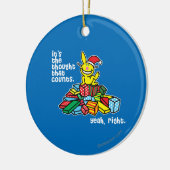 Het is de gedachte die telt keramisch ornament (Links)