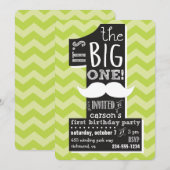 Het is de grote. Eerste uitnodiging van de jongen (Voorkant / Achterkant)