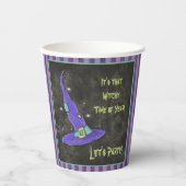 Het is de heksentijd van het jaar Halloween Papieren Bekers (Voorkant)