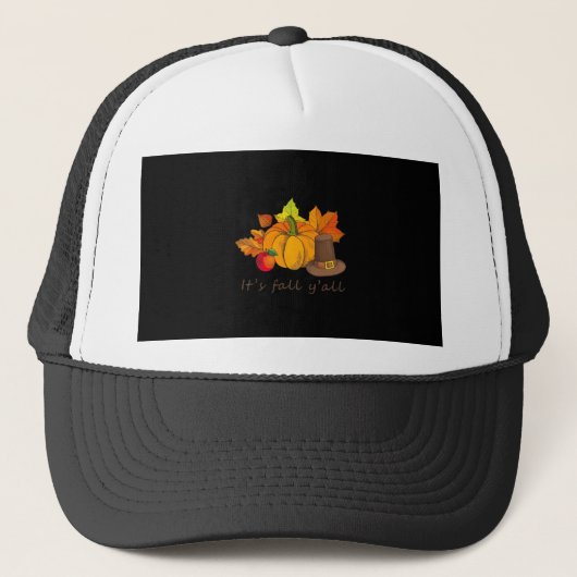 Het is de Herfst Y’all retro stijl Trucker Pet (Voorkant)