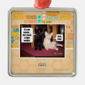 Het is de katnip metalen ornament (Voorkant)