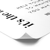 Het is de kleine dwergbathroommandje poster (Hoek)