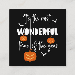 Het is de meest fantastische tijd van het jaar pom vierkante visitekaartje