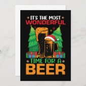Het is de meest fantastische tijd voor een bierker kaart (Voorkant / Achterkant)