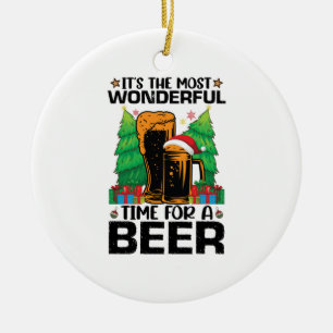Het is de meest fantastische tijd voor een bierker keramisch ornament