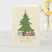 Het is de meest Meow-velous tijd van het jaar kaar Kaart (Gele Bloem)