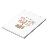 Het is de meest schitterende tijd van het jaar notitieblok (Gedraaid)