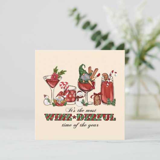 Het is de meest wijn-derful tijd (Staand voorkant)