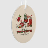 Het is de meest wijn-derful tijd ornament (voorkant)