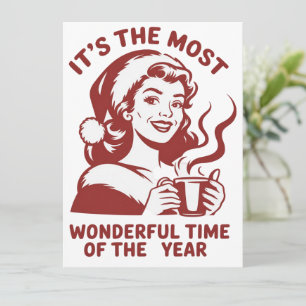 Het is de meest wonderbaarlijke tijd Sarcastische  Feestdagenkaart