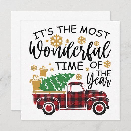 Het is de meest wonderbaarlijke tijd van het jaar kaart (Voorkant / Achterkant)