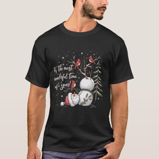 Het is de meest wonderbaarlijke tijd van het jaar t-shirt (Voorkant)