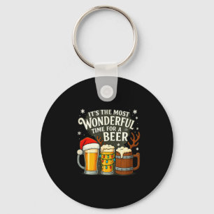 Het is de meest wonderbaarlijke tijd voor een bier sleutelhanger