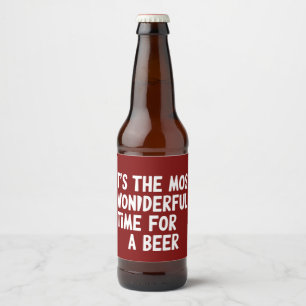 Het is de meest wonderbaarlijke tijd voor een Kers Bier Etiket