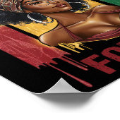 Het is de melanine bhm zwarte geschiedenis van de poster (Hoek)