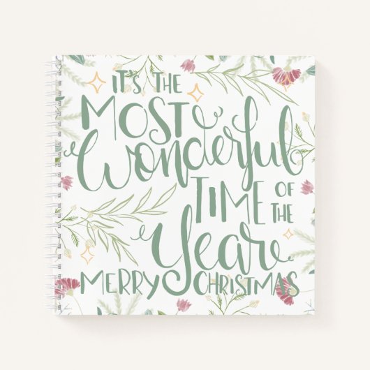 Het is de mooiste kerst van het jaar notitieboek (Voorkant)