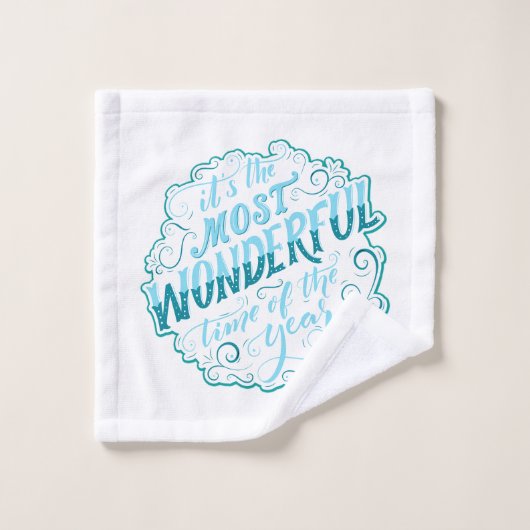 Het is de mooiste tijd van het Jaar Bad Handdoek (Wasdoekje)