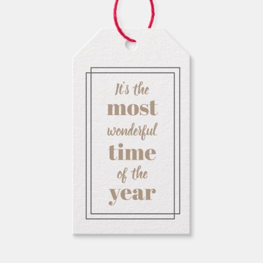 Het is de mooiste tijd van het jaar cadeaulabel (Voorkant)