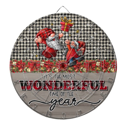 Het is de mooiste tijd van het jaar dartbord (Voorkant)