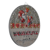 Het is de mooiste tijd van het jaar dartbord (Voorkant Links)