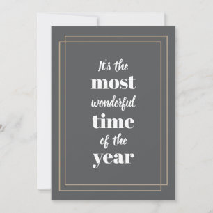 Het is de mooiste tijd van het jaar Deco Feestdagenkaart