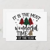 Het is de mooiste tijd van het jaar feestdagenkaart (Voorkant / Achterkant)