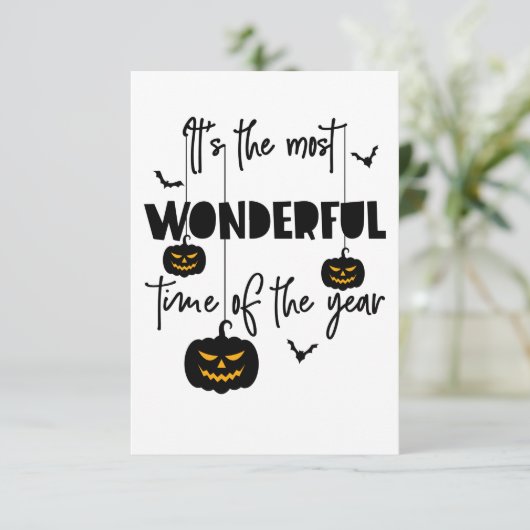 Het is de mooiste tijd van het jaar Halloween Bedankkaart (Staand voorkant)