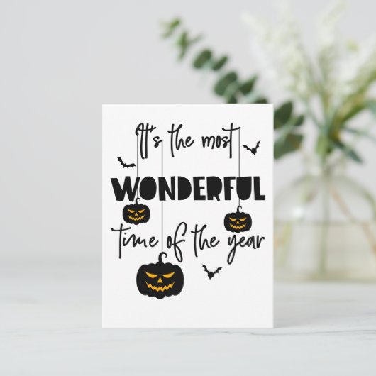 Het is de mooiste tijd van het jaar Halloween Briefkaart (Staand voorkant)