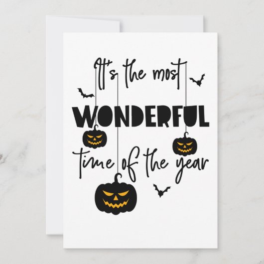 Het is de mooiste tijd van het jaar Halloween Kaart (Voorkant)