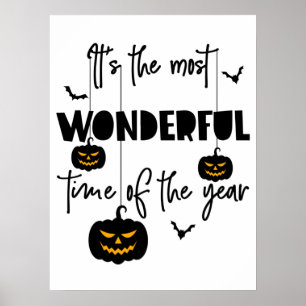 Het is de mooiste tijd van het jaar Halloween Poster