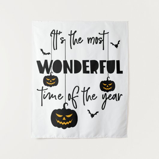 Het is de mooiste tijd van het jaar Halloween Wandkleed (Voorkant)