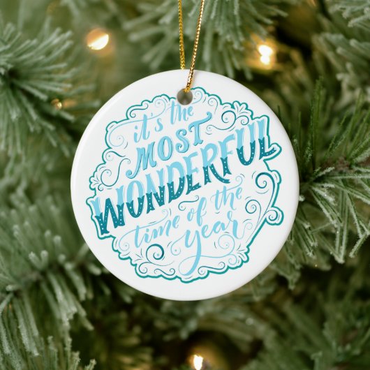 Het is de mooiste tijd van het Jaar Keramisch Ornament (Boom)