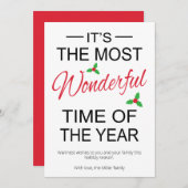 Het is de mooiste tijd van het jaar Kerstmis Feestdagenkaart (Voorkant / Achterkant)