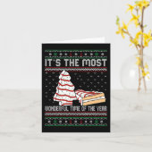 Het is de mooiste tijd van het jaar kerstmis kaart (Gele Bloem)