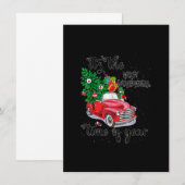 Het is de mooiste tijd van het jaar kerstmis kaart (Voorkant / Achterkant)