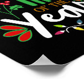 Het is de mooiste tijd van het jaar kerstmis poster (Hoek)