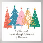 Het is de mooiste tijd van het jaar Kerstmis Poster (Voorkant)
